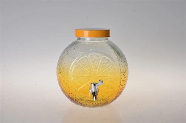 Dispensador de jugo en tarro de vidrio