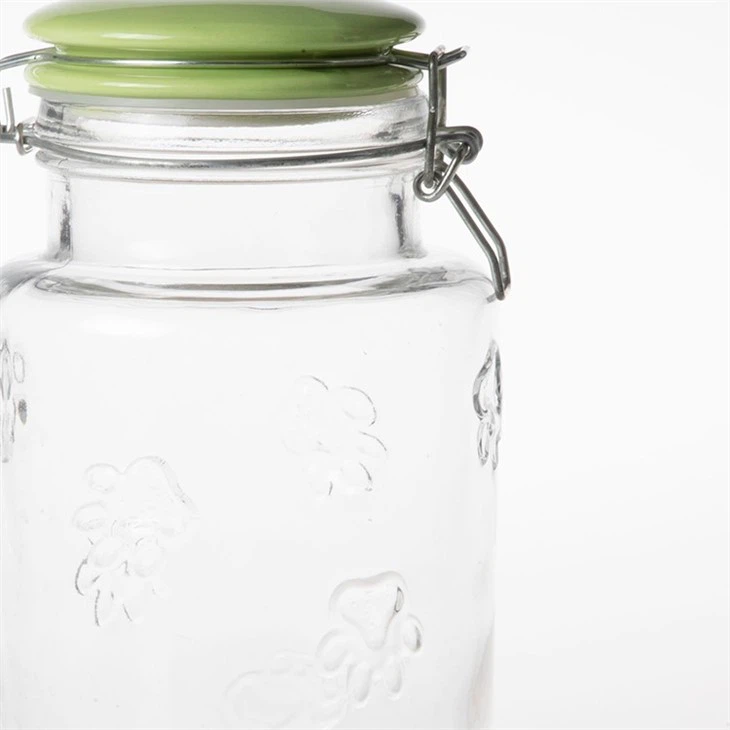 Honey Jar Glass Jar With Ceramic Lid