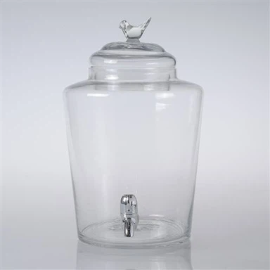 Grifo dispensador de té de vidrio