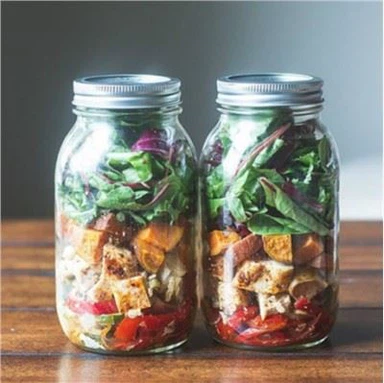 Tarro de vidrio con tapa hermética