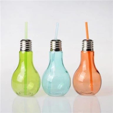 Tarro de albañil en forma de bulbo