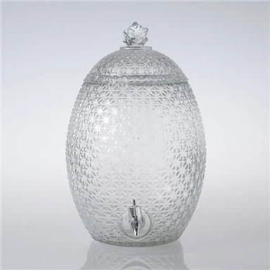 Dispensador de bebidas de vidrio de tarro de té