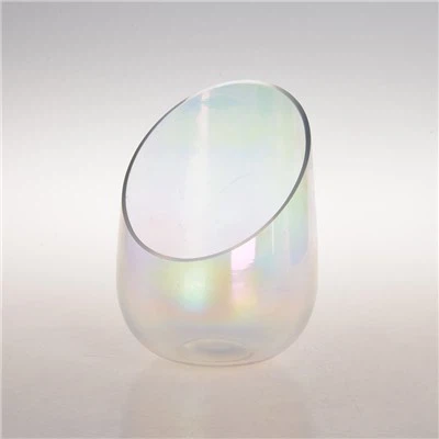 Chimenea de vidrio para vela abierta