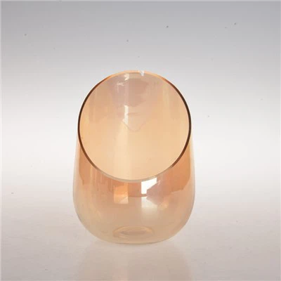 Candelabros de vidrio soplado a mano.