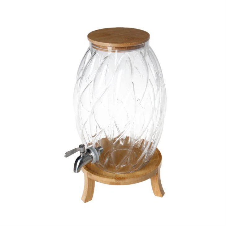 Large-Capacity Oval Glass Dispenser suppliers