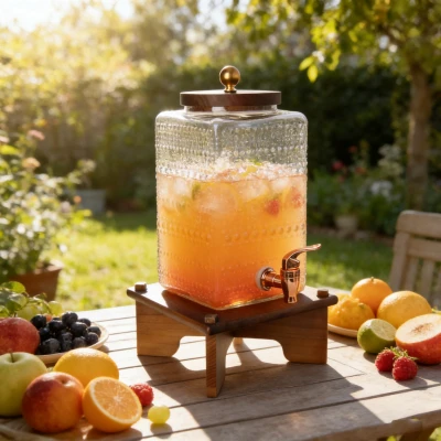 Mejore su servicio de bebidas con dispensadores de vidrio personalizables